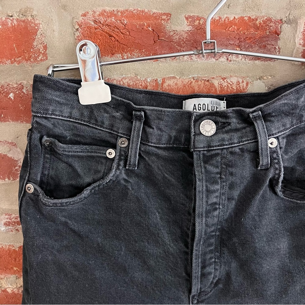Agolde Riley High Rise Straight Cropped Jeans - Picture 4 of 11